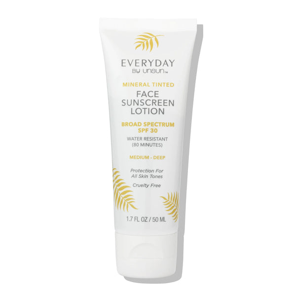 EVERYDAY Mineral Tinted Face Sunscreen Lotion SPF 30 Medium/Deep Pure