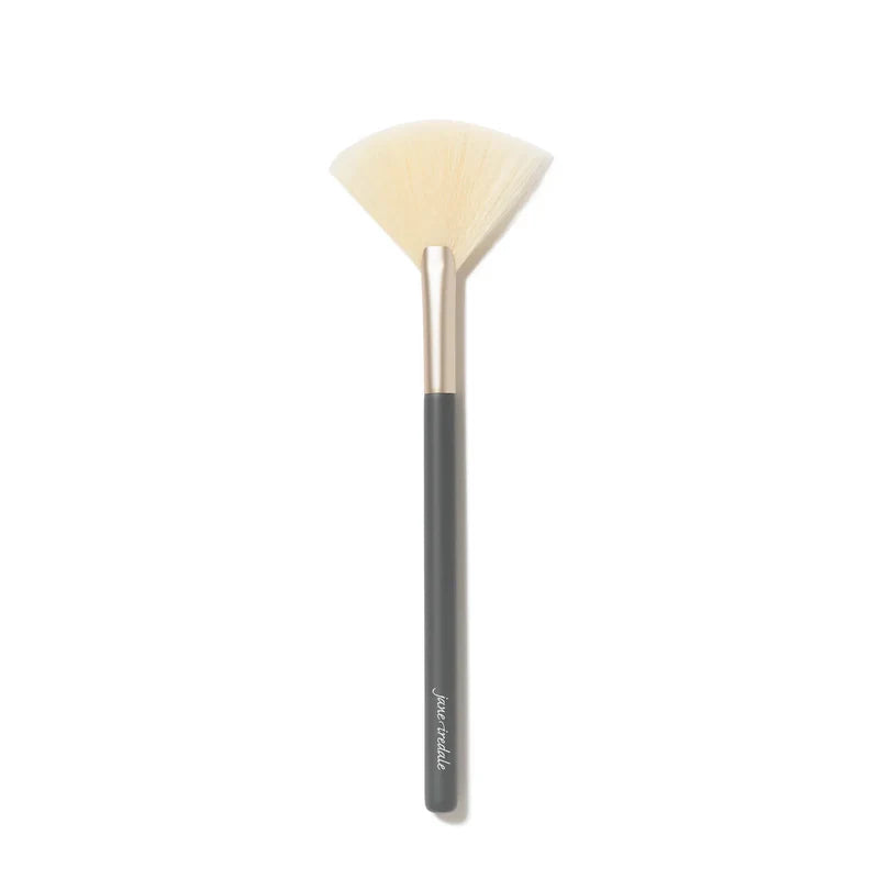 White Fan Blush Brush