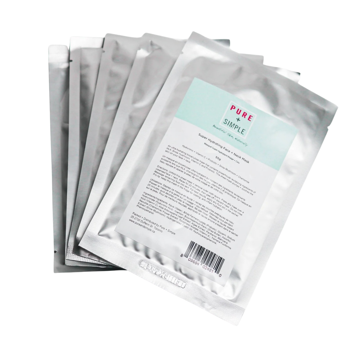Super Hydrating Face + Neck Mask (5-pack)
