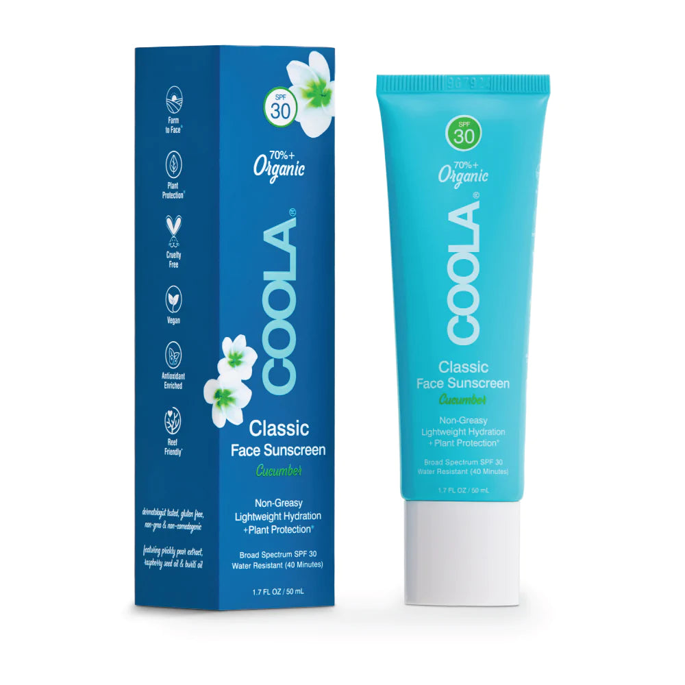 Classic Face Organic Sunscreen Lotion SPF 30 - Cucumber